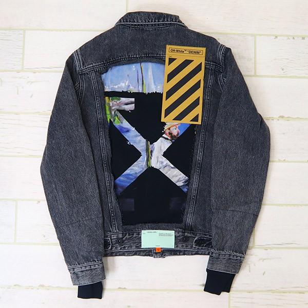 オフホワイト ジャケット デニム アウター ブラック Omye019r19c Off White メンズ 男性 カジュアル Offwhite 056 バッグ 財布のプルミエール 通販 Yahoo ショッピング