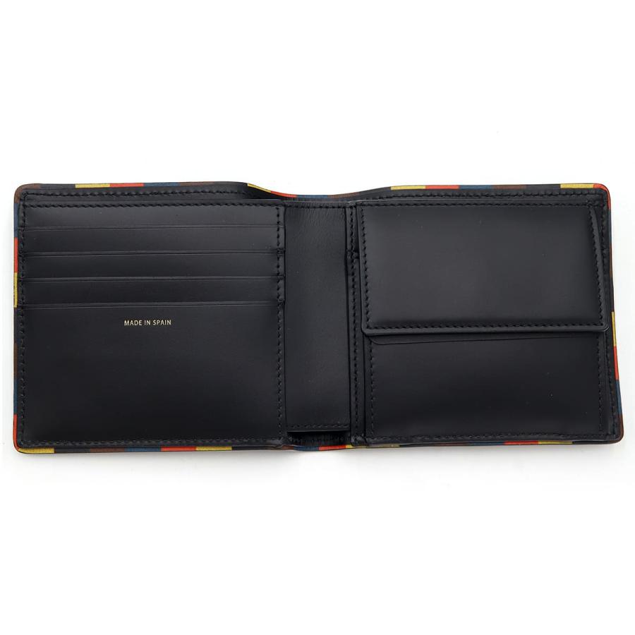 ポールスミス Paul Smith 財布 メンズ 二つ折り財布 ストライプ