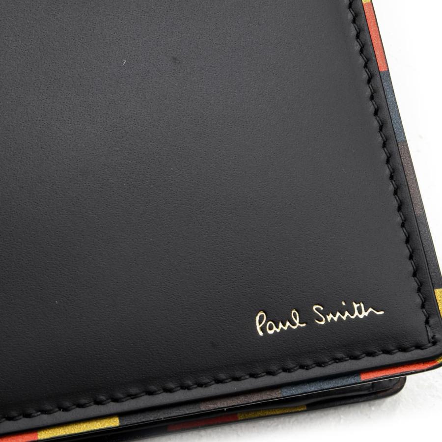 極美品　ポールスミス　アーティスストライプ　二つ折り　財布　メンズ 極美品ポールスミスアーティスストライプ二つ折り財布メンズ