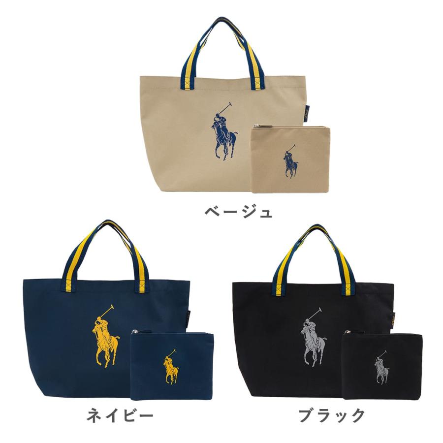 ラルフローレン トートバッグ ポロ ラルフ ローレン POLO RALPH LAUREN ショッピングトートバッグ ポーチ付 0002114857｜le-premier｜02