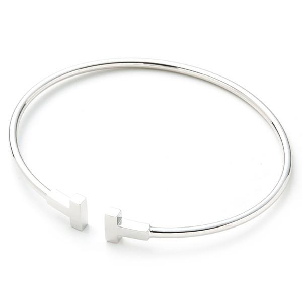 ティファニー ブレスレット バングル ティファニーt ナロー ワイヤー ブレスレット スモール ホワイトゴールド Boxデザイン対応 ブランド Tiffany 131 バッグ 財布のプルミエール 通販 Yahoo ショッピング