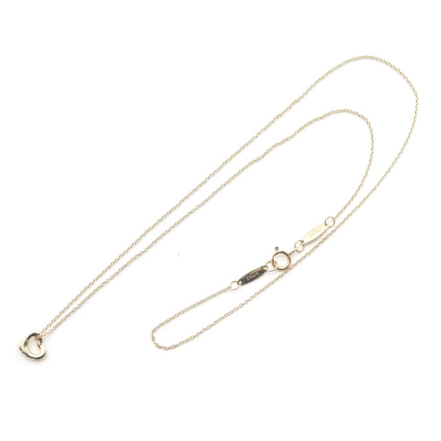 ティファニー オープン ハート ペンダント エルサ ペレッティ 18K イエローゴールド 7mm 60957401 Tiffany & Co 高級ジュエリー ギフト ネックレスの画像