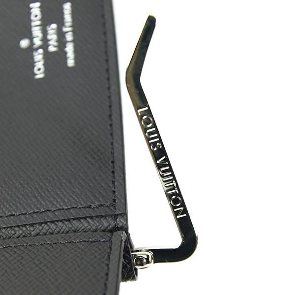 ヴィトン 財布 メンズ 二つ折り マネークリップ 正規品 ポルトフォイユ・パンス タイガ・レザー ブラック M62978 名入れ