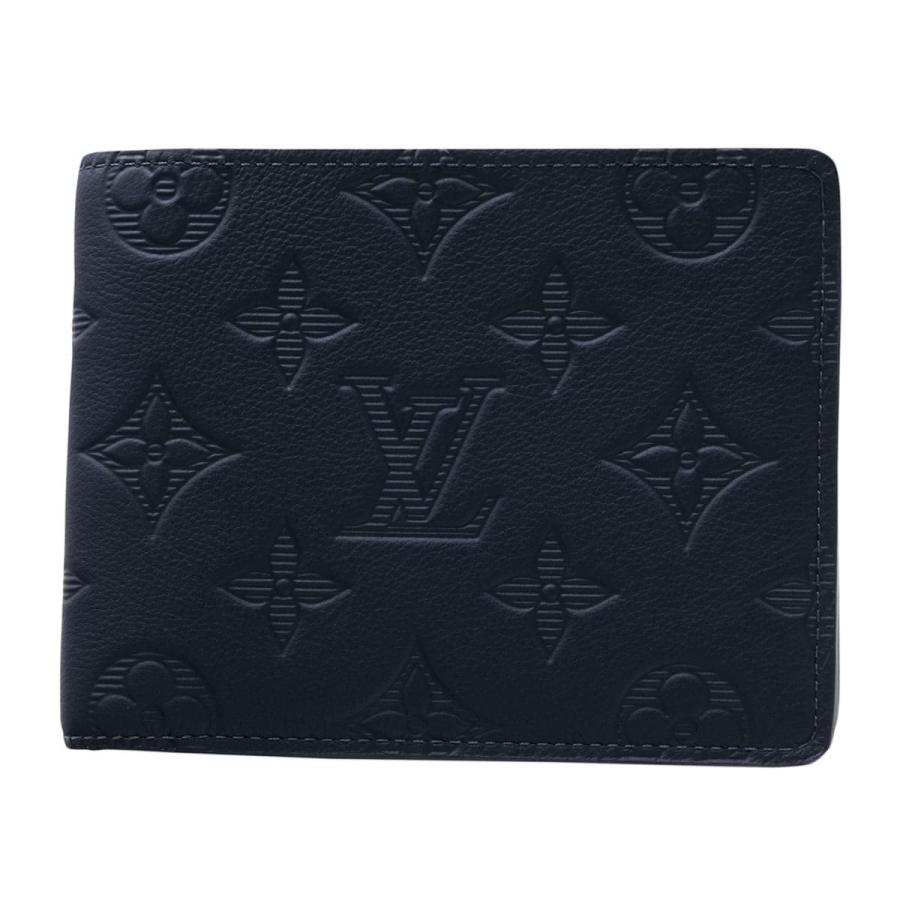 LOUIS VUITTON ルイ・ヴィトン 財布 メンズ ポルトフォイユ・ミュルティプル M14787 モノグラム シャドウ 二つ折り 小銭入れなしの画像