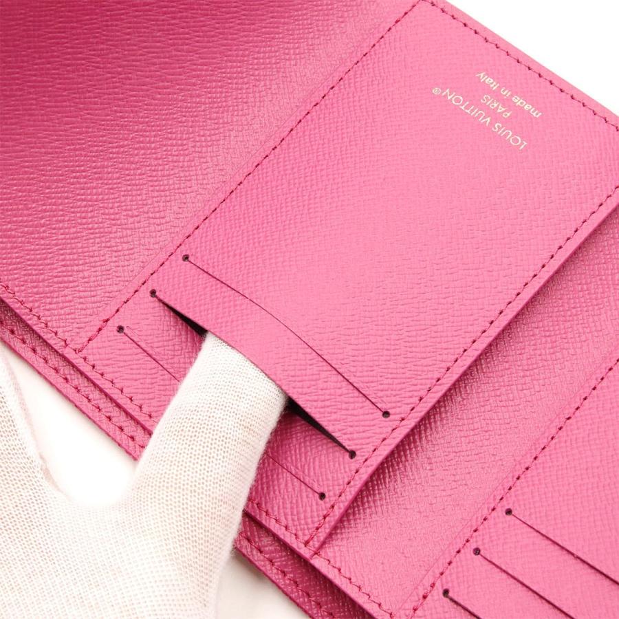 LOUIS VUITTON ピンク 三つ折り財布 中古・古着通販】LOUIS VUITTON (ルイ ヴィトン) 3つ折り財布 ピンク