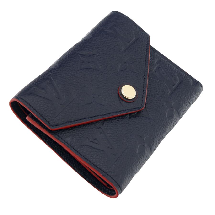 LOUIS VUITTON 三つ折り財布 アンプラント ヴィクトリーヌ ネイビー