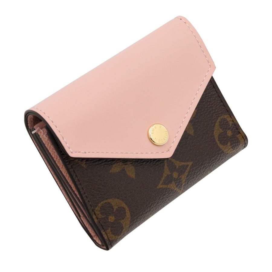 三つ折り財布ダークブラウン/ピンク Coach 三つ折り財布 ブラウン/ピンク - メルカリ