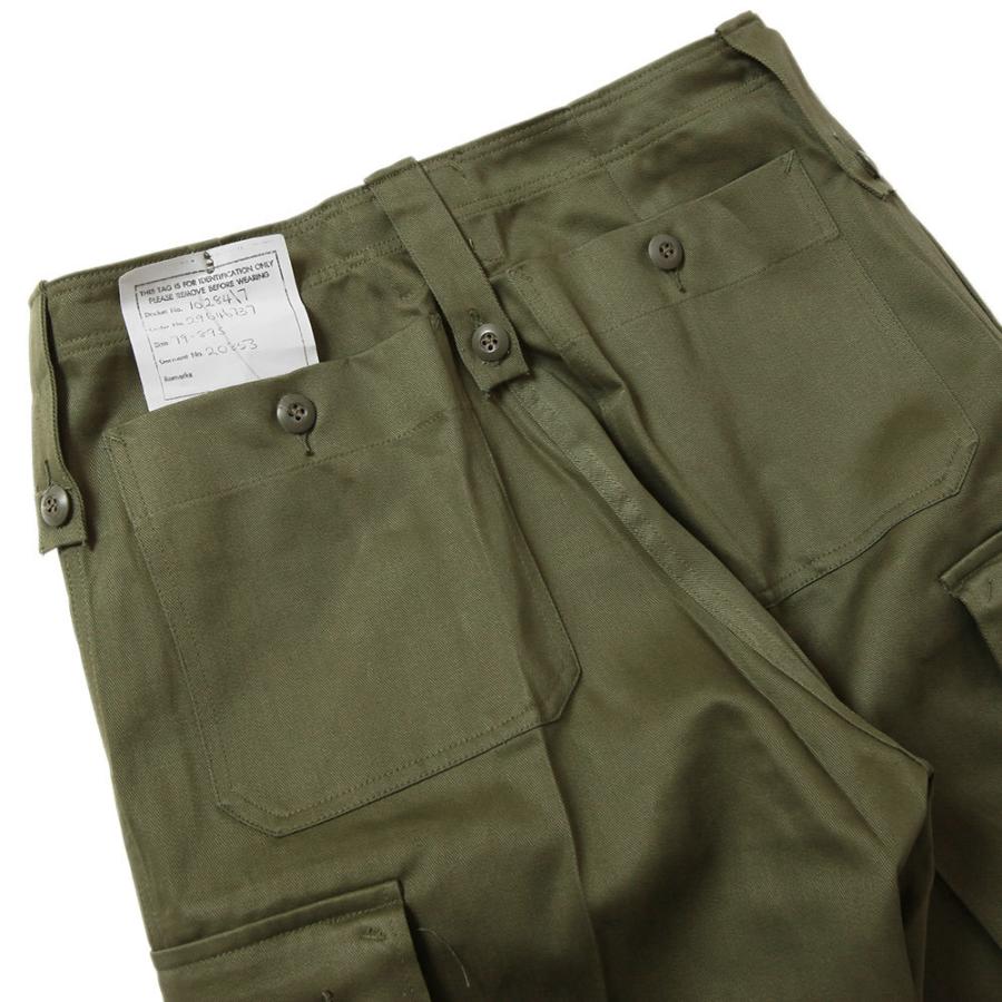 デッドストック オーストラリア軍 ファティーグ カーゴ パンツ M ?白