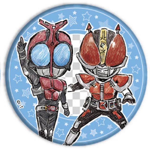 カブト＆電王】 缶バッジ 平成仮面ライダー20作品記念 01 グラフアート