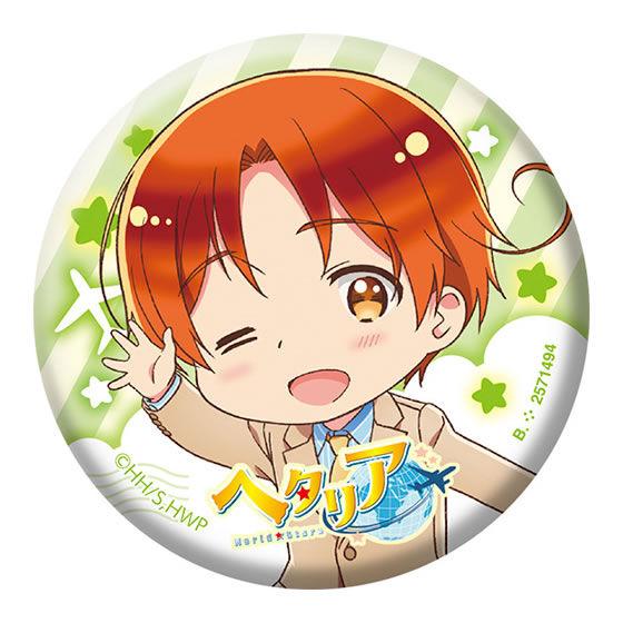 ヘタリア イタリア 缶バッジ ヘタリア World☆Stars』描き下ろし イタリア 郵便屋ver. BIG缶