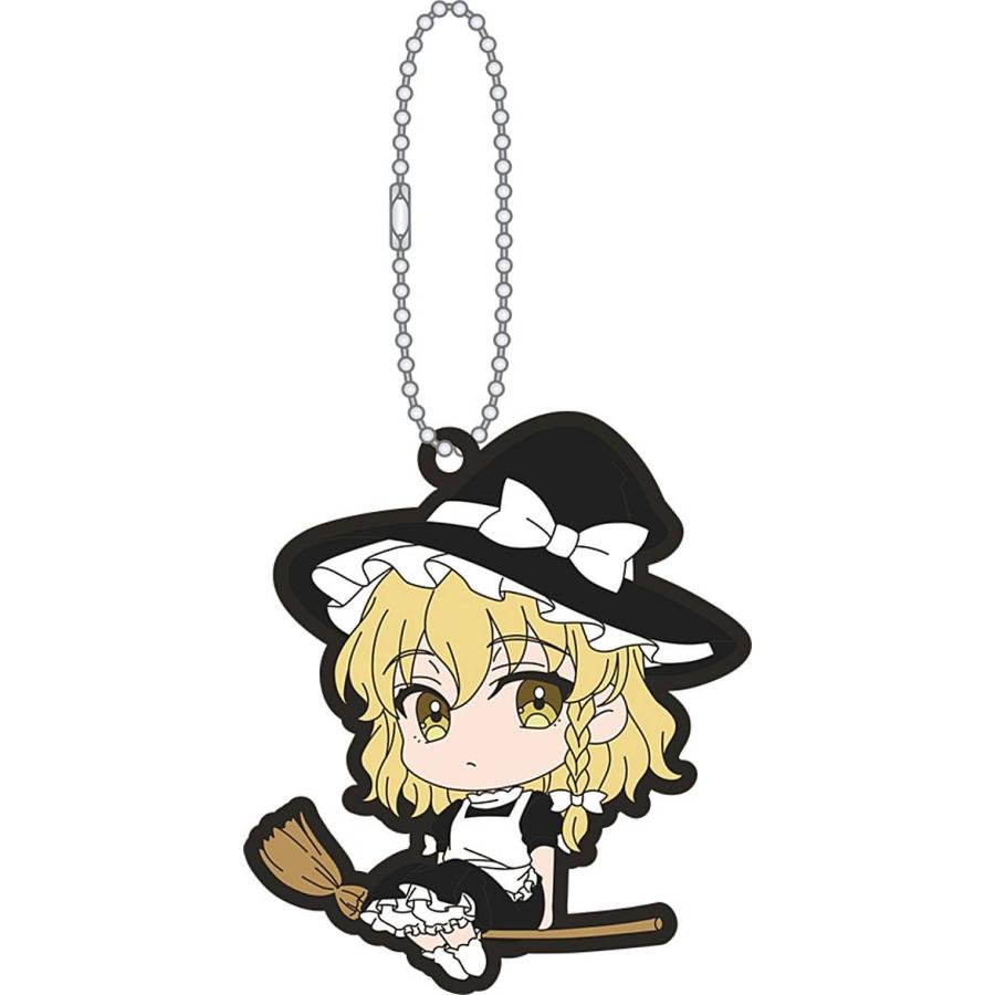霧雨魔理沙　ラバーキーホルダー　東方project　ラバーキーホルダー 霧雨魔理沙】東方Project ラバーキーホルダーコレクション : トレカ