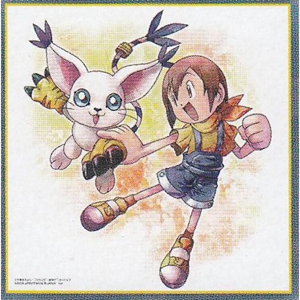 E賞 八神ヒカリ＆テイルモン (色紙) 】 一番くじ デジモン 