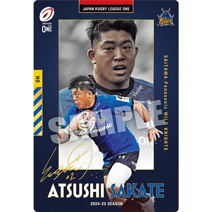 箔押しサイン] 1-28 坂手淳史/埼玉パナソニックワイルドナイツ (R レア