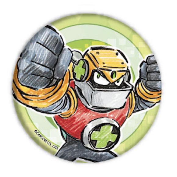 ガッツマン】 缶バッジ ロックマンエグゼ 01 グラフアート