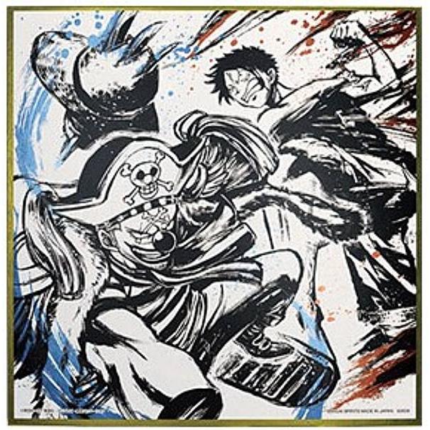 F賞 ルフィ&バギー (メタリック色紙 -墨式-)】一番くじ ワンピース EX