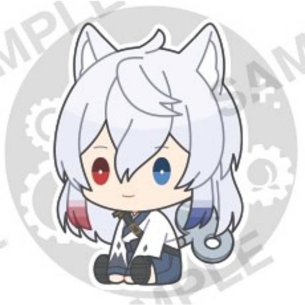 どぬく】カラフルピーチ ぺたっとねじまき 刺繍缶バッジ : トレカ