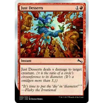 マジックザギャザリング英語版 MTG UST EN 090 Just Desserts パイ投げ