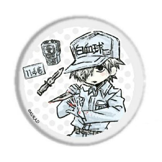 白血球(好中球)】 はたらく細胞 缶バッジ 01 グラフアートデザイン