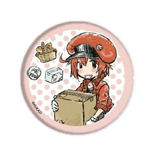 赤血球】 はたらく細胞 缶バッジ 01 グラフアートデザイン : トレカ
