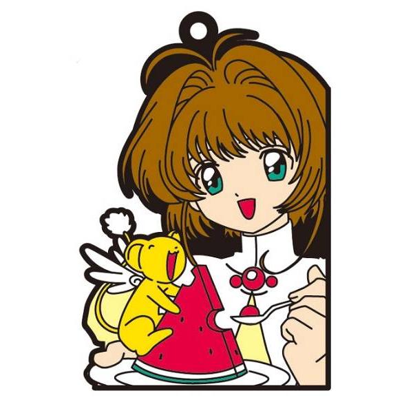 木之本桜＆ケロちゃん(スイカ)】 カードキャプターさくら ラバー