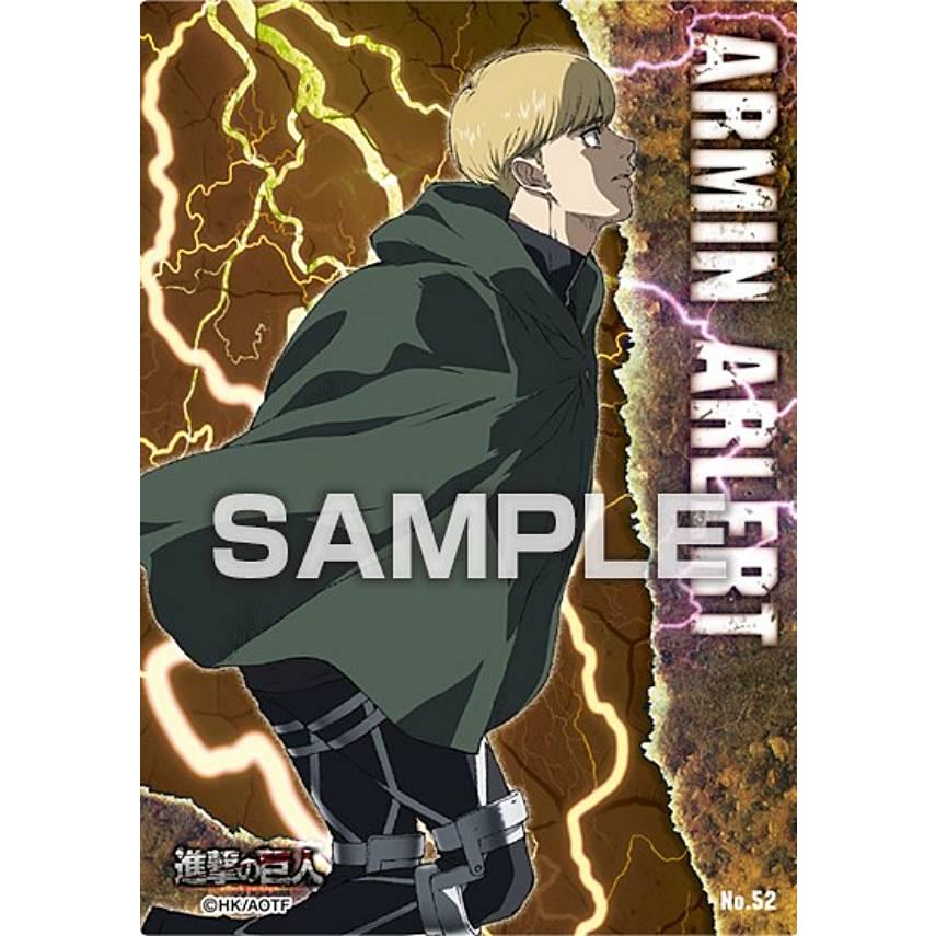 ミカサ・アッカーマン　 アルミン・アルレルト　進撃の巨人　クリアカード No.34 ミカサ・アッカーマン】進撃の巨人 クリアカード