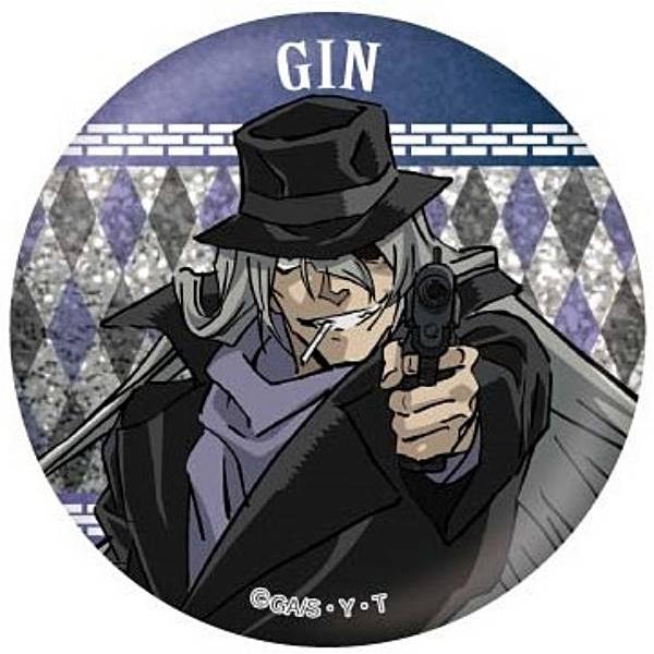 ジン】名探偵コナン トレーディングメタリック缶バッジG : トレカ