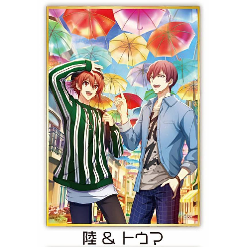 七瀬陸＆狗丸トウマ】 アイドリッシュセブン トレーディングミニ色紙