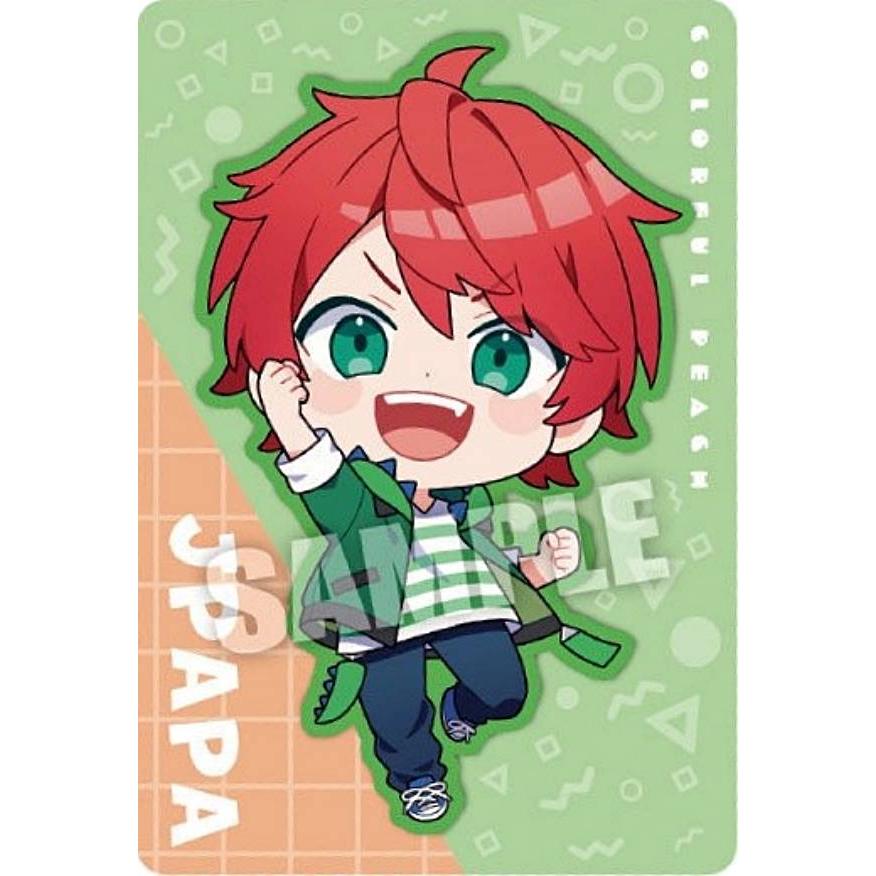 No.12 じゃぱぱ (デフォルメイラストカード) 】カラフルピーチ