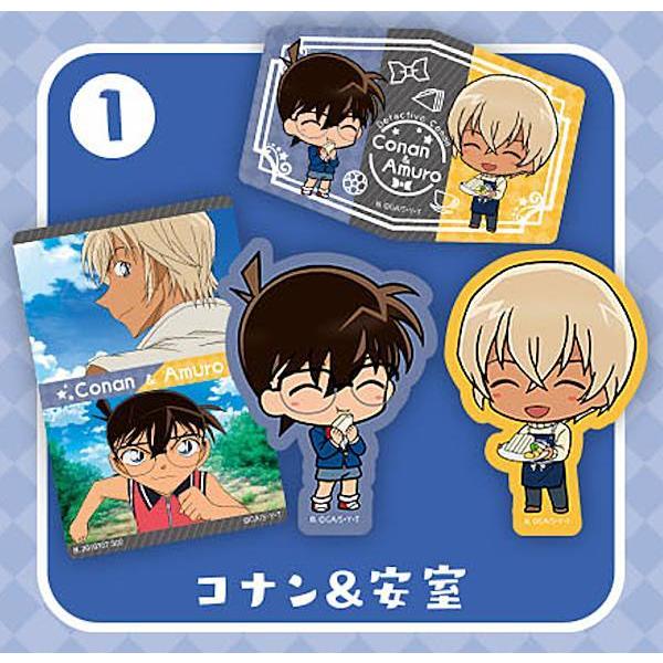 1.コナン＆安室】 名探偵コナン SDダイカットステッカーセット