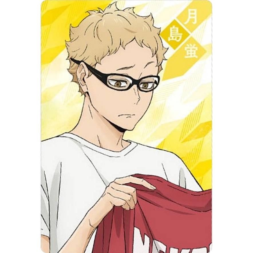 ホログラム仕様] No.19 月島蛍 (描き下ろしカード) 】ハイキュー
