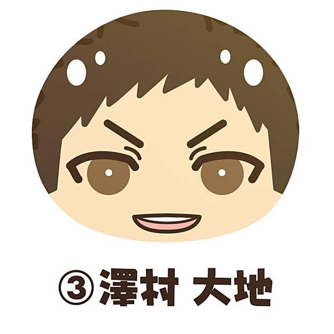 澤村大地】 ハイキュー!! TO THE TOP おまんじゅうにぎにぎマスコット