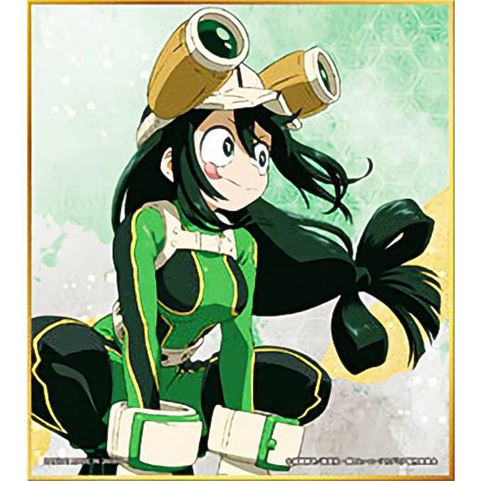 蛙吹梅雨】 僕のヒーローアカデミア コレクタブル色紙 : トレカ