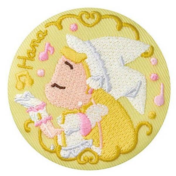 6.ハナ（見習い服）】おジャ魔女どれみ 刺繍缶バッジビスケット ※缶