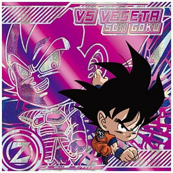 ドラゴンボール シール列伝　レア　セット　悟空　ベジータ 箔押し仕様] 超16-16 孫悟空 VS ベジータ (VSR VSレア