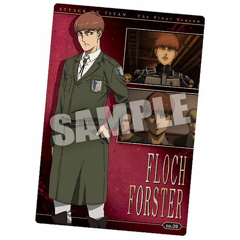 No 09 フロック フォルスター キャラクターカード 進撃の巨人 The Final Season ウエハース 2221s112skt09 トレカショップ Lead 通販 Yahoo ショッピング