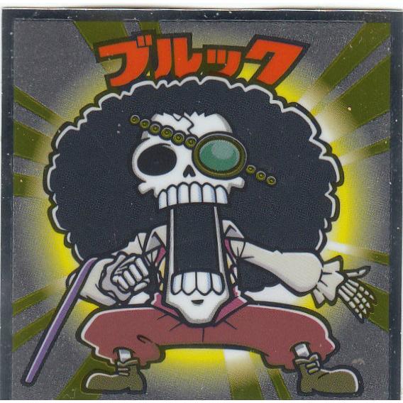 No.9 ブルック】 ワンピースマン20周年シール ビックリマンチョコ 