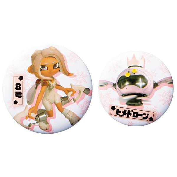 8号＆ヒメドローン] スプラトゥーン3 SP缶バッジ2枚のみ コロコロ 2024