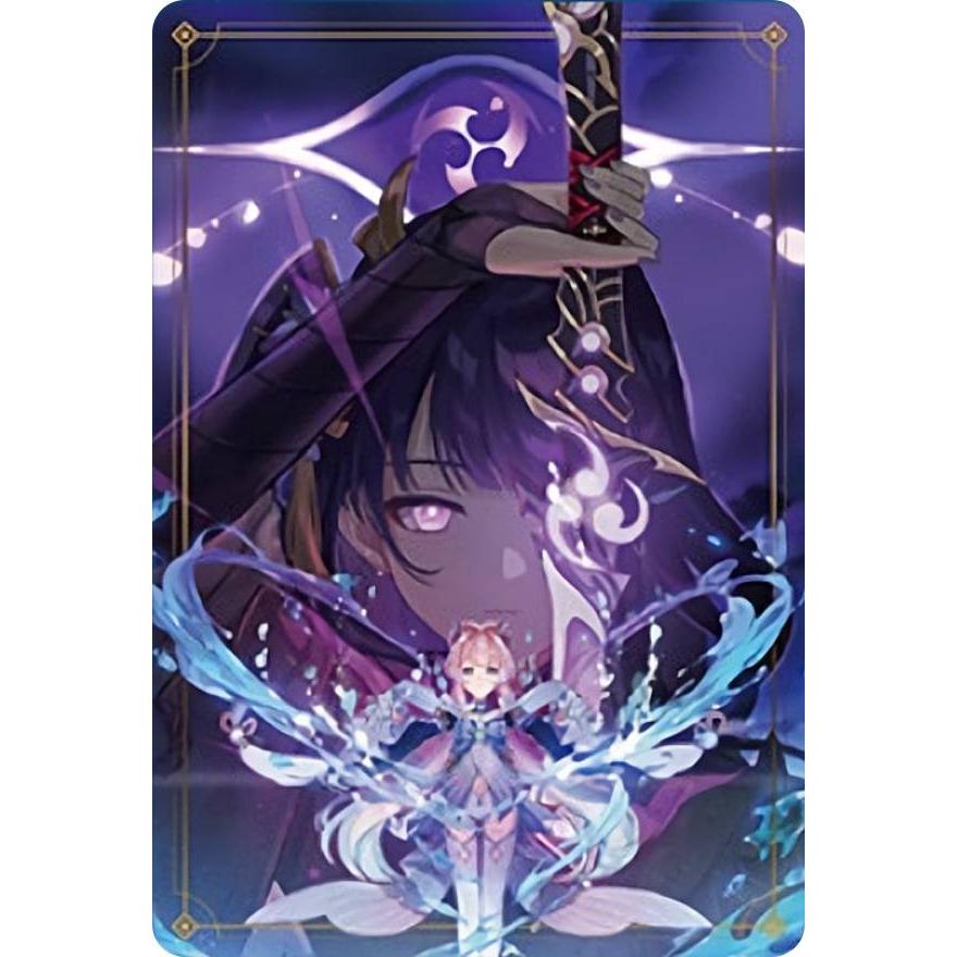 原神 メタルカード 珊瑚宮心海 30.雷電将軍＆珊瑚宮心海】原神 メタルカードコレクション2