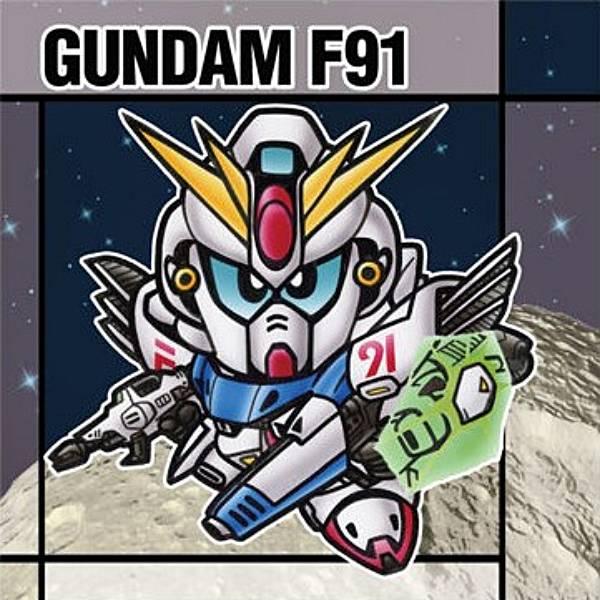 No.52 ガンダムF91 (N メタリックシール)】元祖SDガンダムスナックII