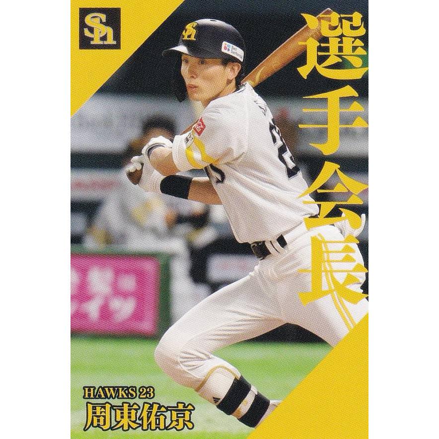 プロ野球チップス2024 第2弾 PL-09 周東 佑京 (ソフトバンク/選手会長