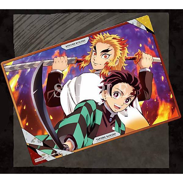 竈門炭治郎＆煉獄杏寿郎】鬼滅の刃 クリアビジュアルポスター3