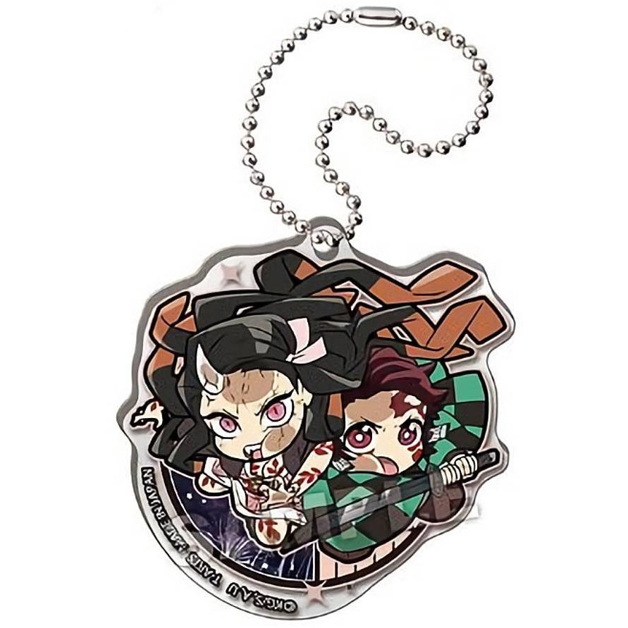 きめつの刃キーホルダー 鬼滅の刃 ぴた!でふぉめ アクリル