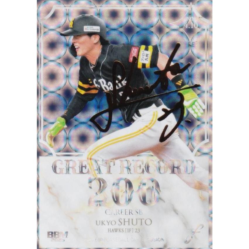 金箔サイン版 061/100】BBM ベースボールカード GR14 周東佑京 福岡