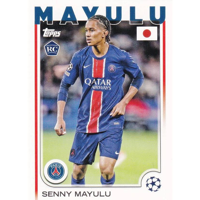 UEFA サッカーカード 173 Senny Mayulu Paris Saint-Germain (ベース