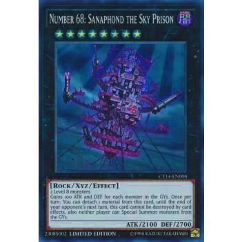 遊戯王 CT14-EN008 Number 68: Sanaphond the Sky Prison 魔天牢
