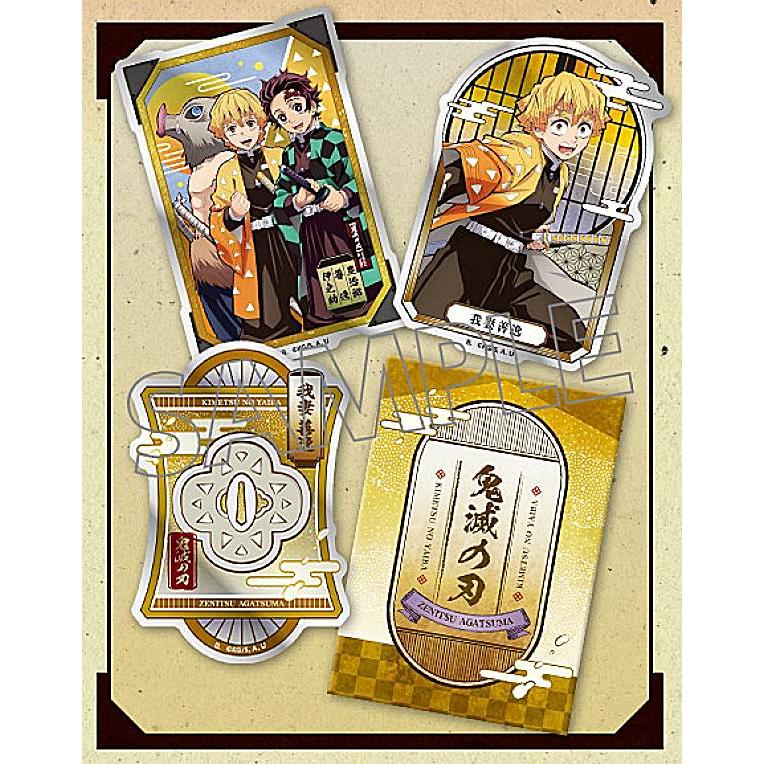 新品☆鬼滅の刃【我妻善逸】ダイカットステッカー☆2点セット
