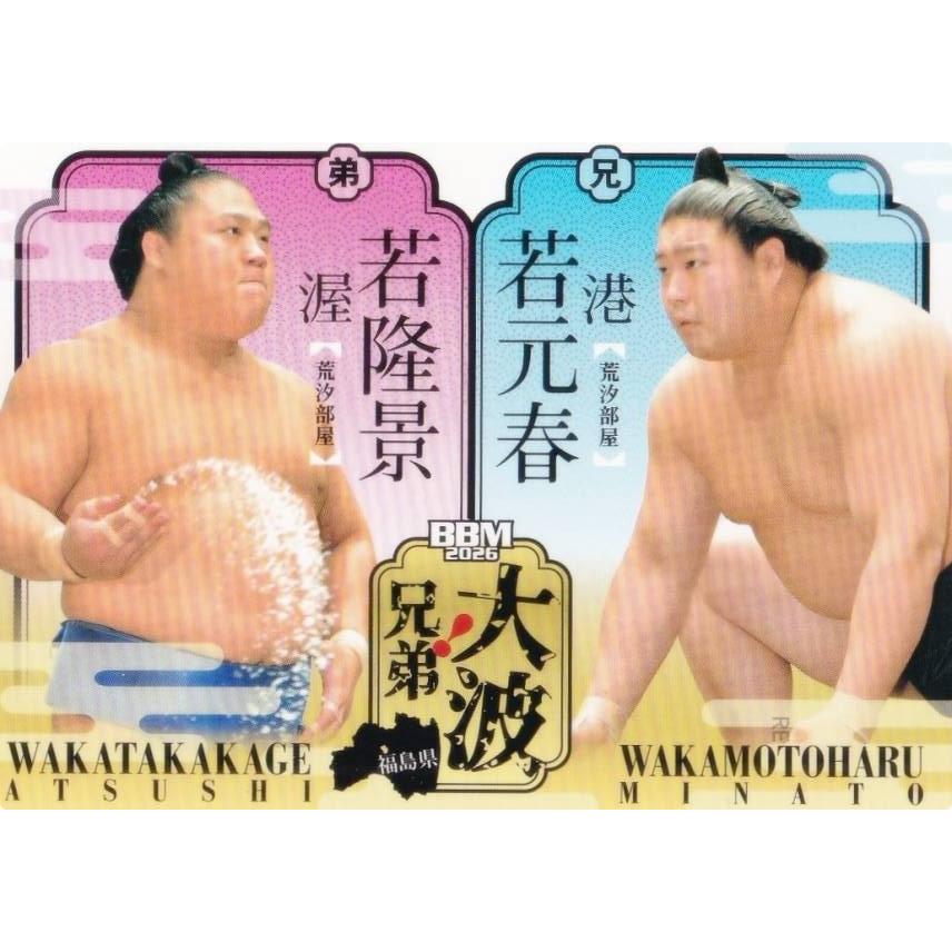 BBM 2026 大相撲カード 60 大波兄弟(若元春/若隆景) (レギュラーカード