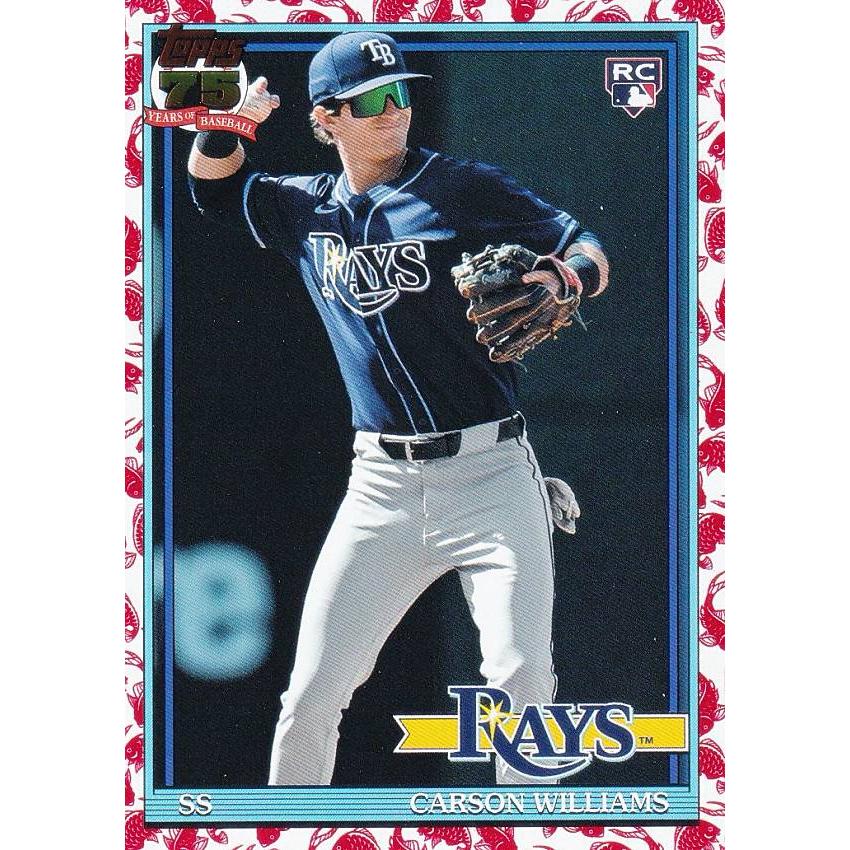 MLB ベースボールカード T91-38 Carson Williams タンパベイ・レイズ 