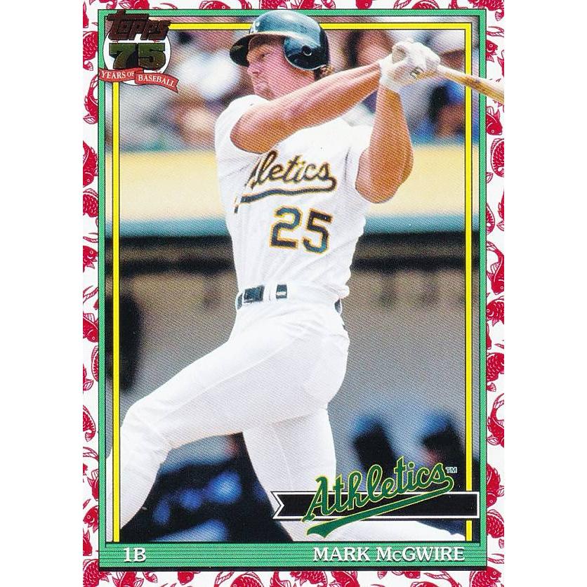 MLB ベースボールカード T91-44 Mark McGwire オークランド 
