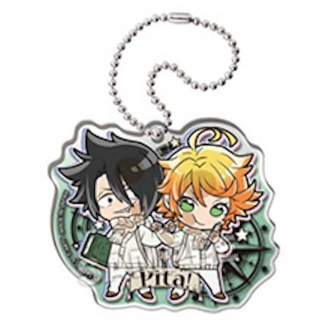 約束のネバーランド　ぴたでふぉめキーホルダー レイ＆エマ】 ぴた！でふぉめ 約束のネバーランド アクリル
